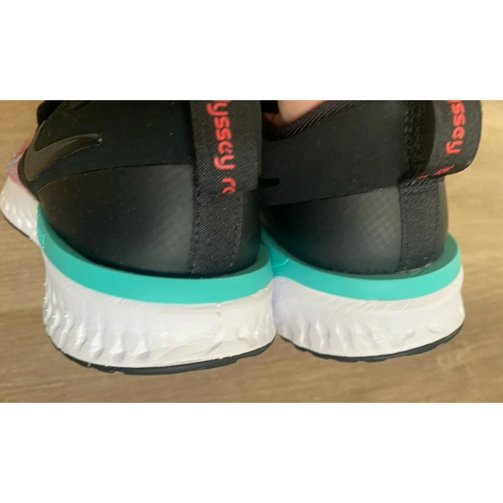 Nike Odyssey React‎ 2 Flyknit Hyper Jade Sz 7 EU 38 Running Sneakers Shoes Teal